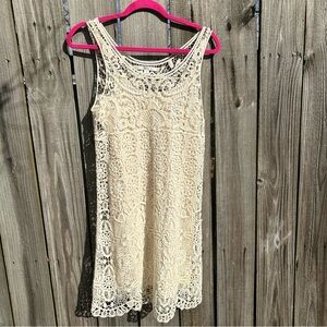 Elegant Cream Lace Dress by Lauren Conrad M